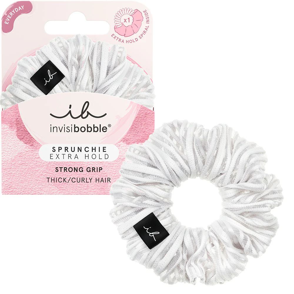 SPRUNCHIE EXTRA HOLD Pure White